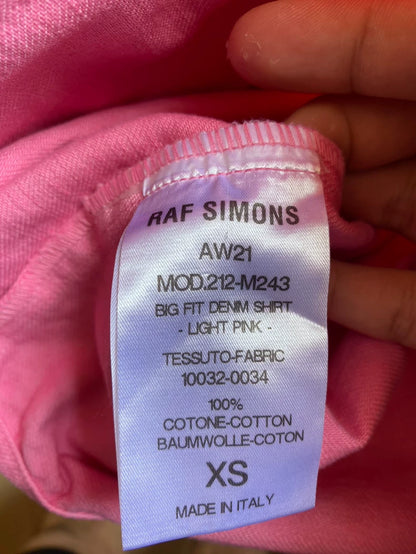 Pink Oversized Shirt by Raf Simons