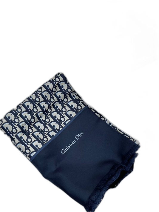 Dior Silk Scarf with Logo Design