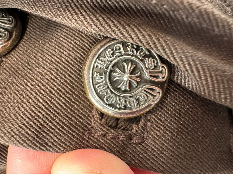 Chrome Hearts Black Orange Double Knee Cargo Pants TS Same Style-yf