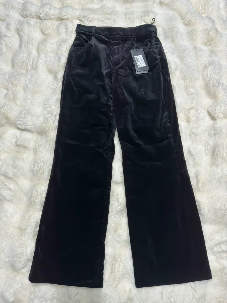 Saint Laurent Velvet Flared Pants for Women
