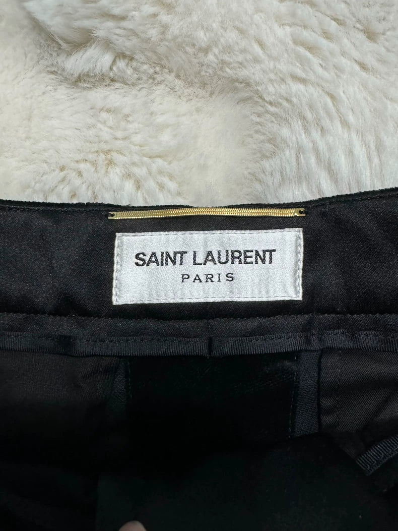 Saint Laurent Velvet Flared Pants for Women