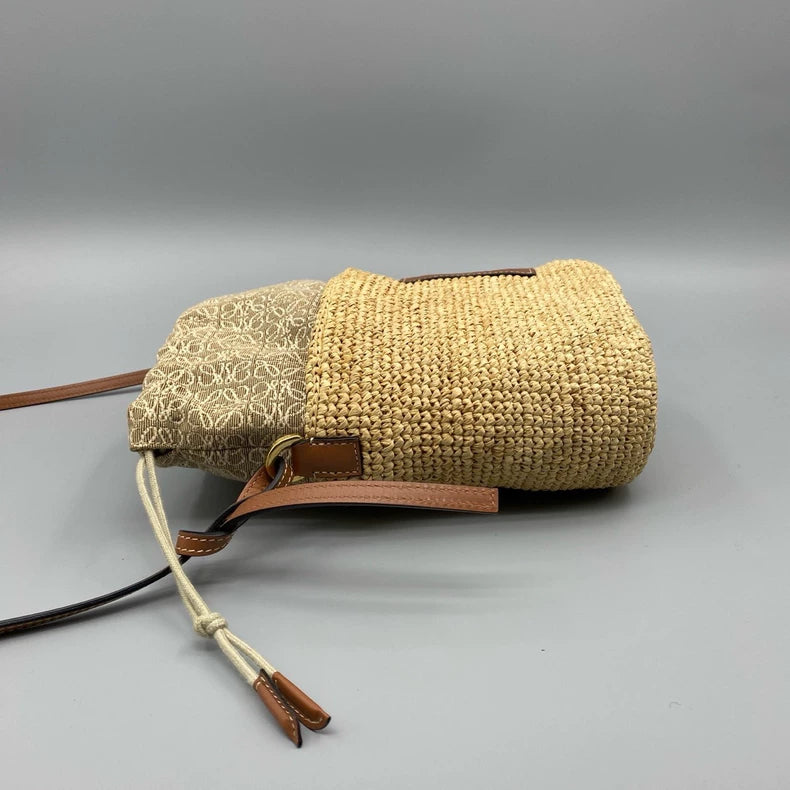 Loewe Woven Tote Crossbody Bag