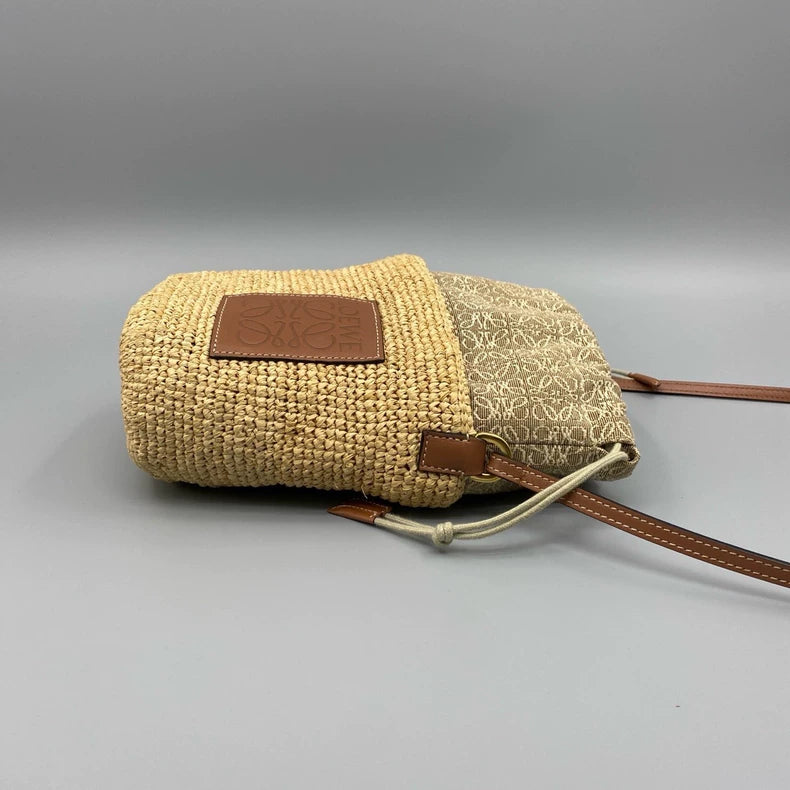 Loewe Woven Tote Crossbody Bag