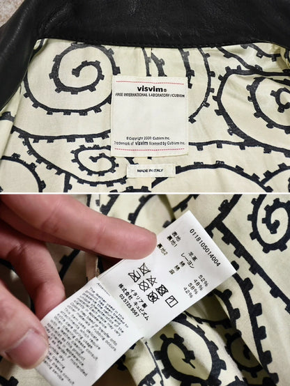 Visvim Leather Roadster Swing Top Jacket