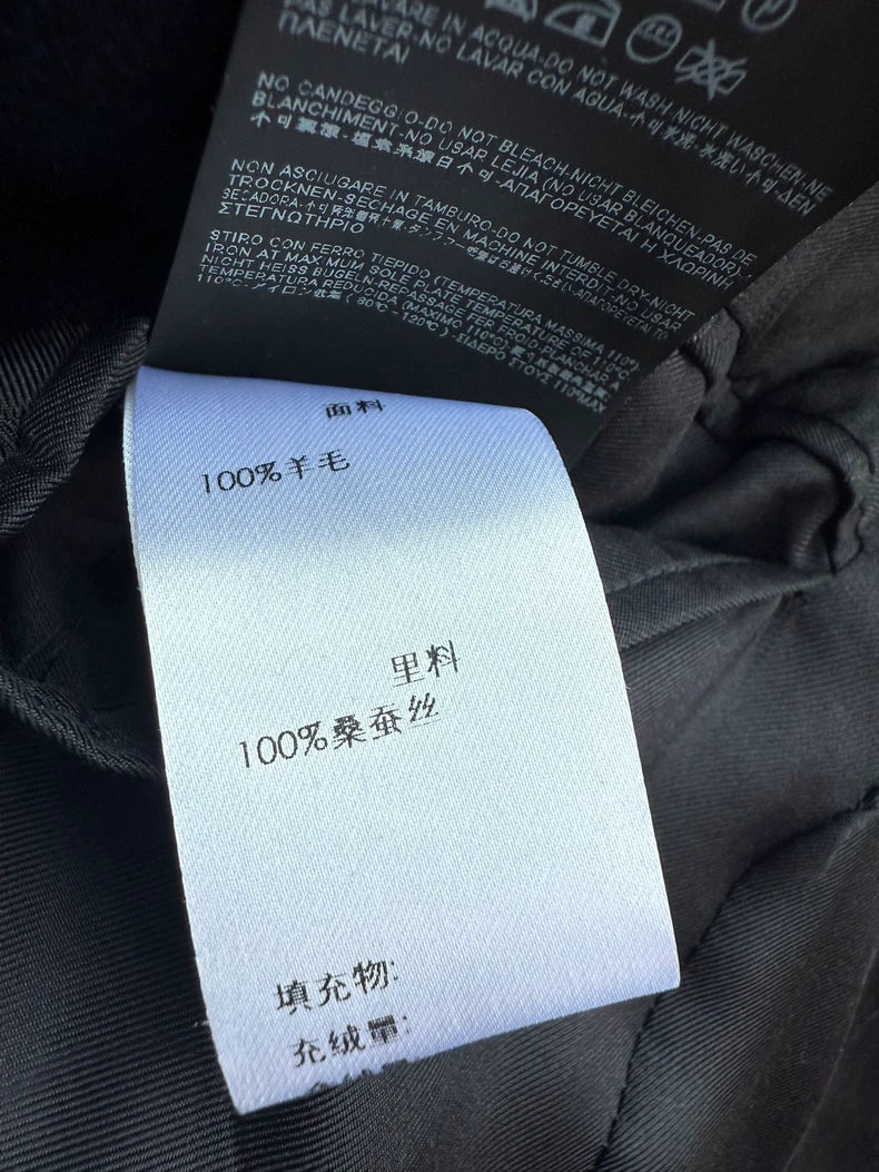 Saint Laurent Paris Navy Gold Button Coat