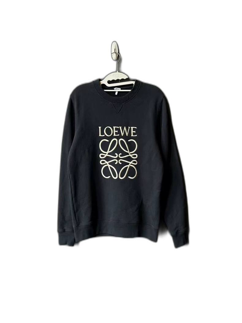 Loewe Dark Blue Embroidered Sweatshirt