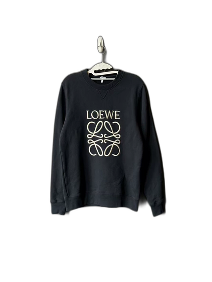 Loewe Dark Blue Embroidered Sweatshirt