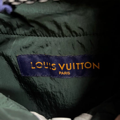 Louis Vuitton White Zip-Up Hooded Jacket