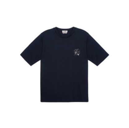 Hermes Logo Print Short Sleeve T-Shirt