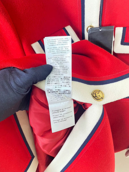 Gucci Tiger Button Wool Coat