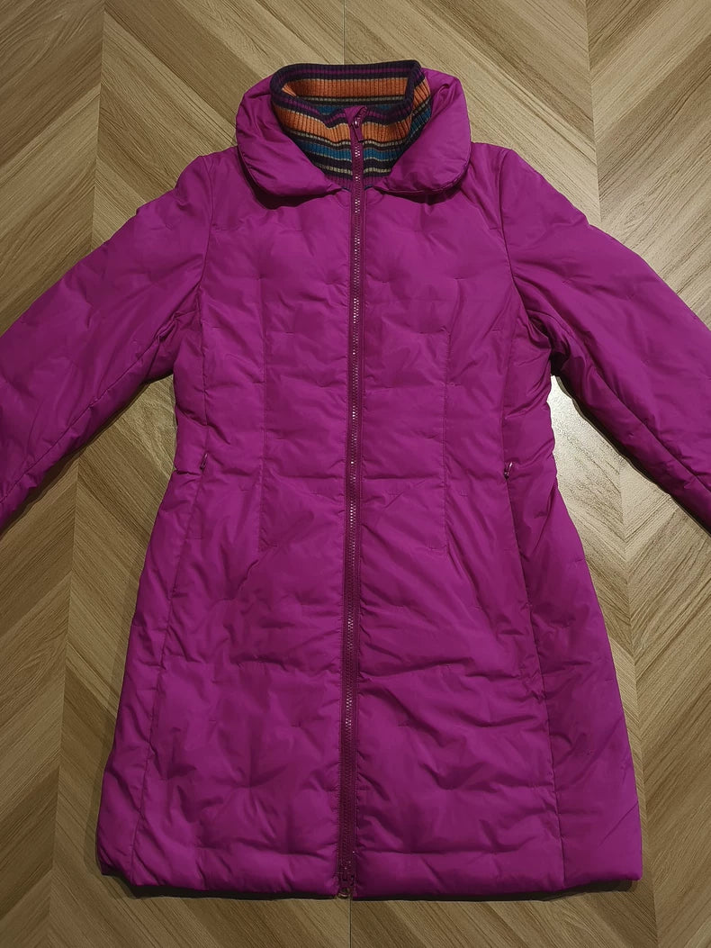 Ports Purple Long Down Coat-yf