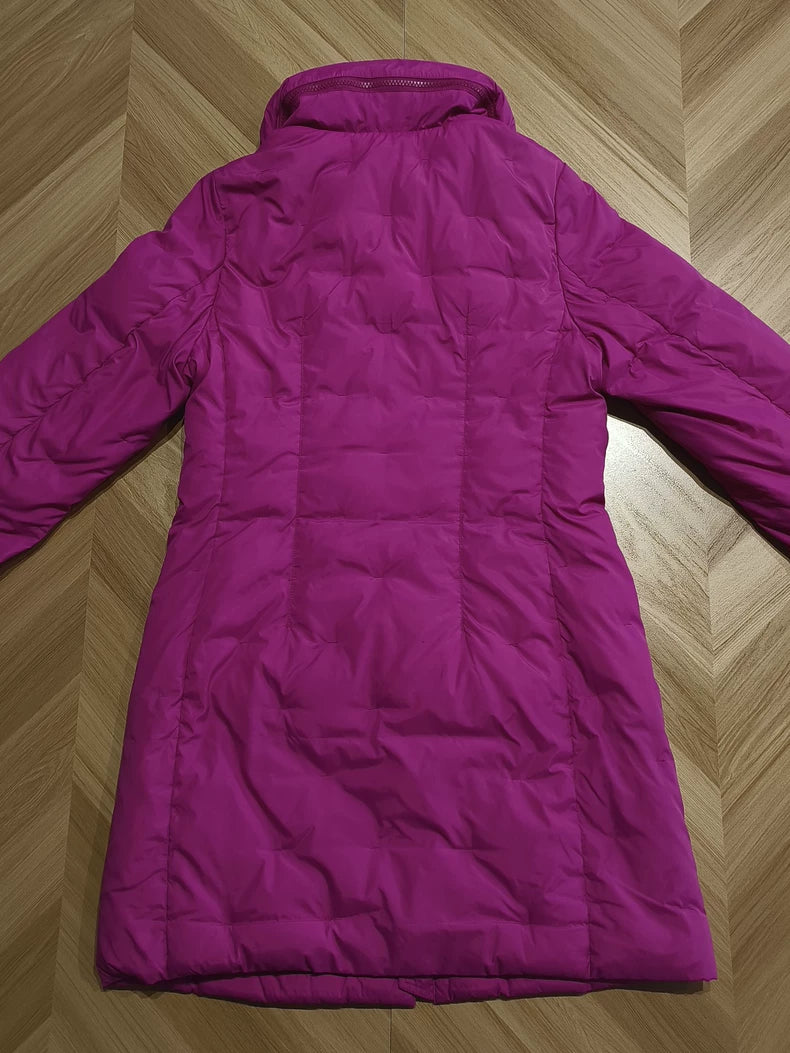 Ports Purple Long Down Coat-yf