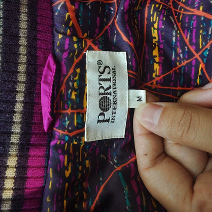 Ports Purple Long Down Coat-yf