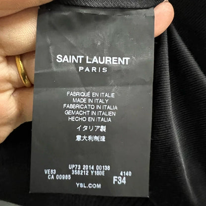 Navy Blue Baseball Jacket by Saint Laurent