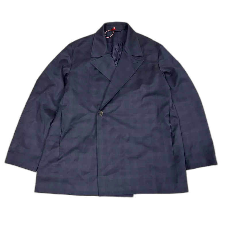 Balenciaga Plaid Wool Coat Size 44