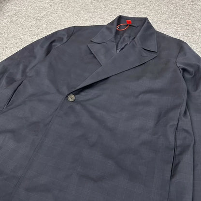 Balenciaga Plaid Wool Coat Size 44