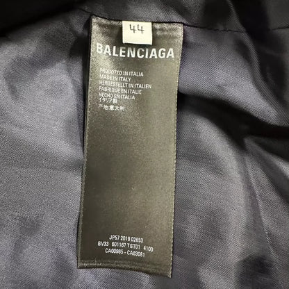Balenciaga Plaid Wool Coat Size 44