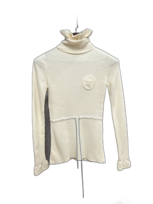 Chanel Drawstring High Neck Sweater