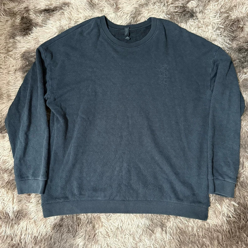 Chrome Hearts Black Embroidered Crewneck Sweatshirt