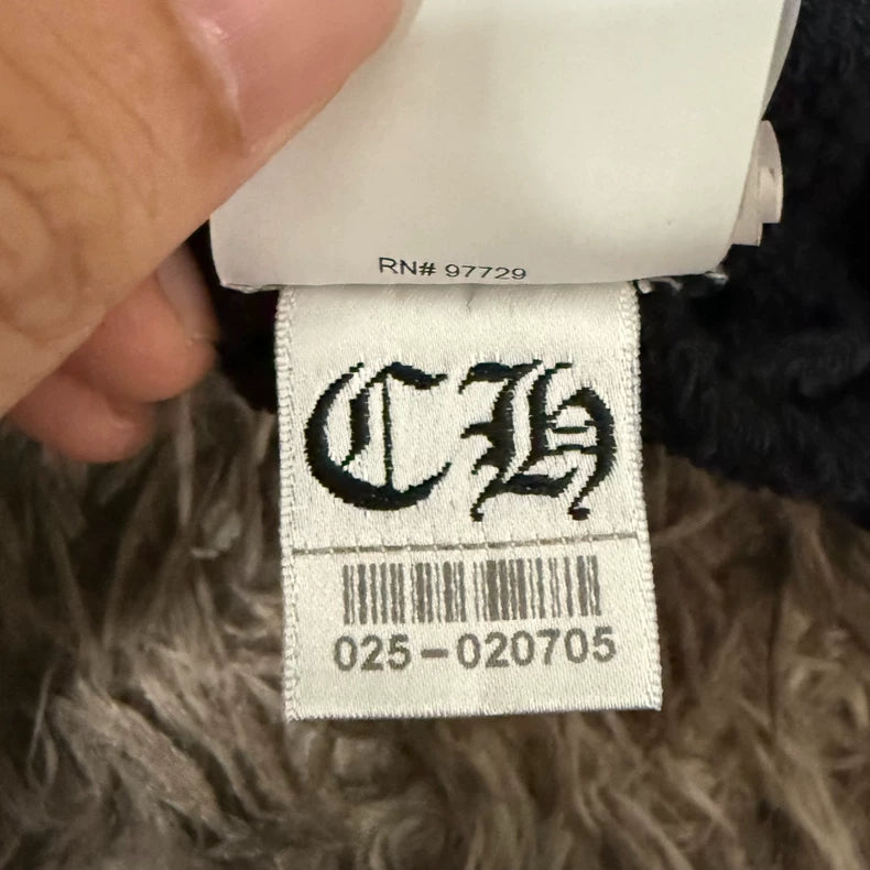 Chrome Hearts Black Embroidered Crewneck Sweatshirt