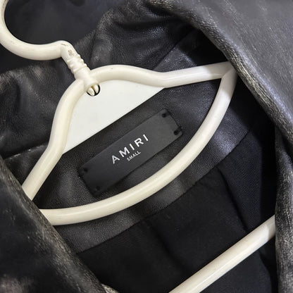 Amiri Vintage Biker Jacket with Vampire Design