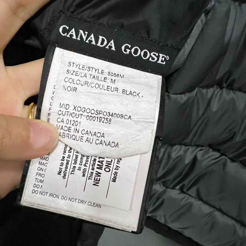 Canada Goose Black Zip-Up Jacket M Size