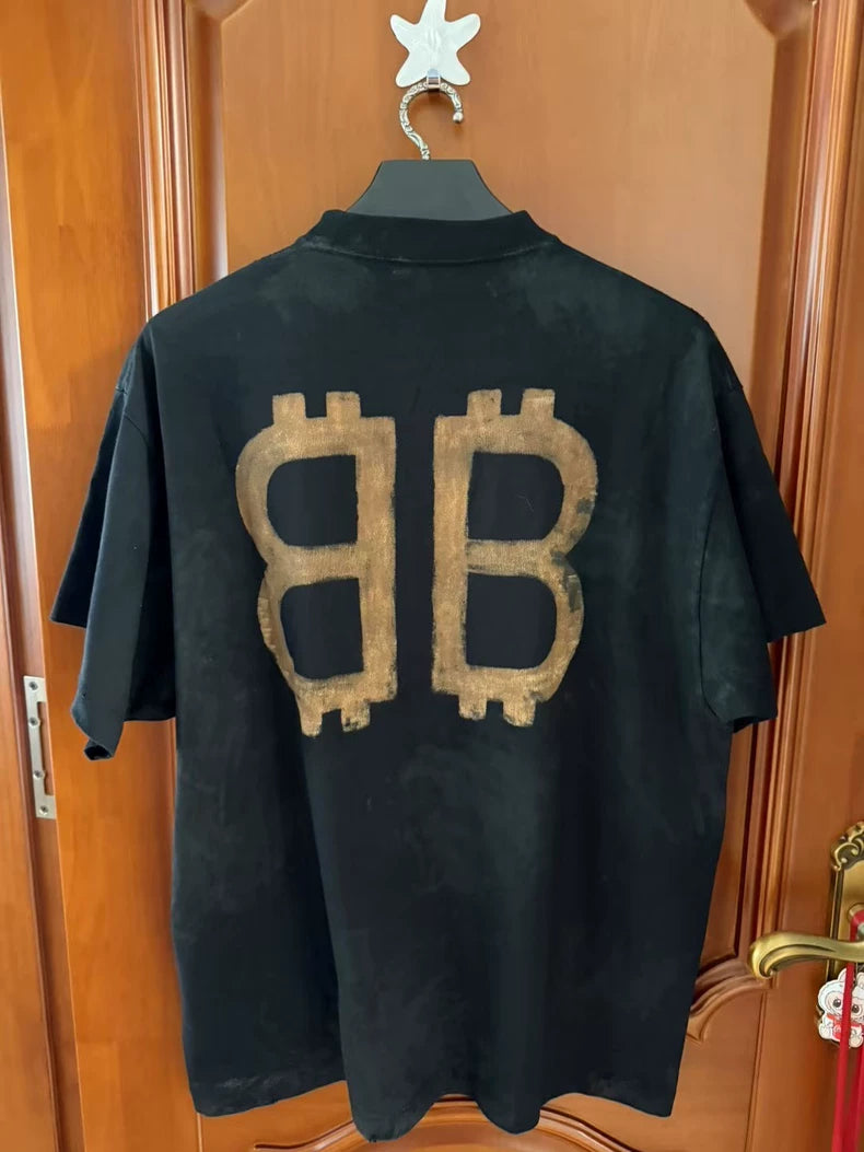 Balenciaga Bitcoin Short Sleeve T-Shirt-yf