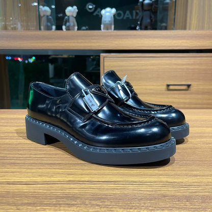 Prada Glossy Leather Loafers
