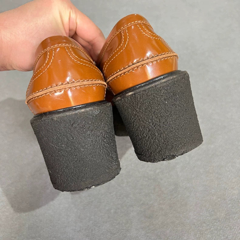 Celine Caramel Thick-Footbed Loafers