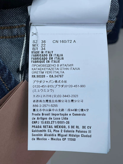 miumiu Denim Short Sleeve Top