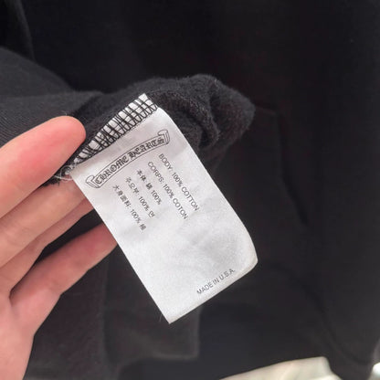 Chrome Hearts Black Hoodie with Floral Design