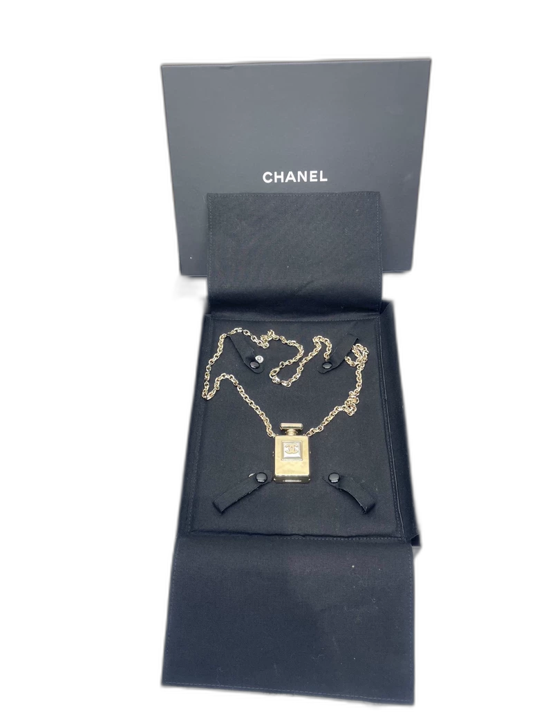 Chanel Perfume Bottle Necklace