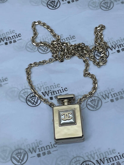 Chanel Perfume Bottle Necklace