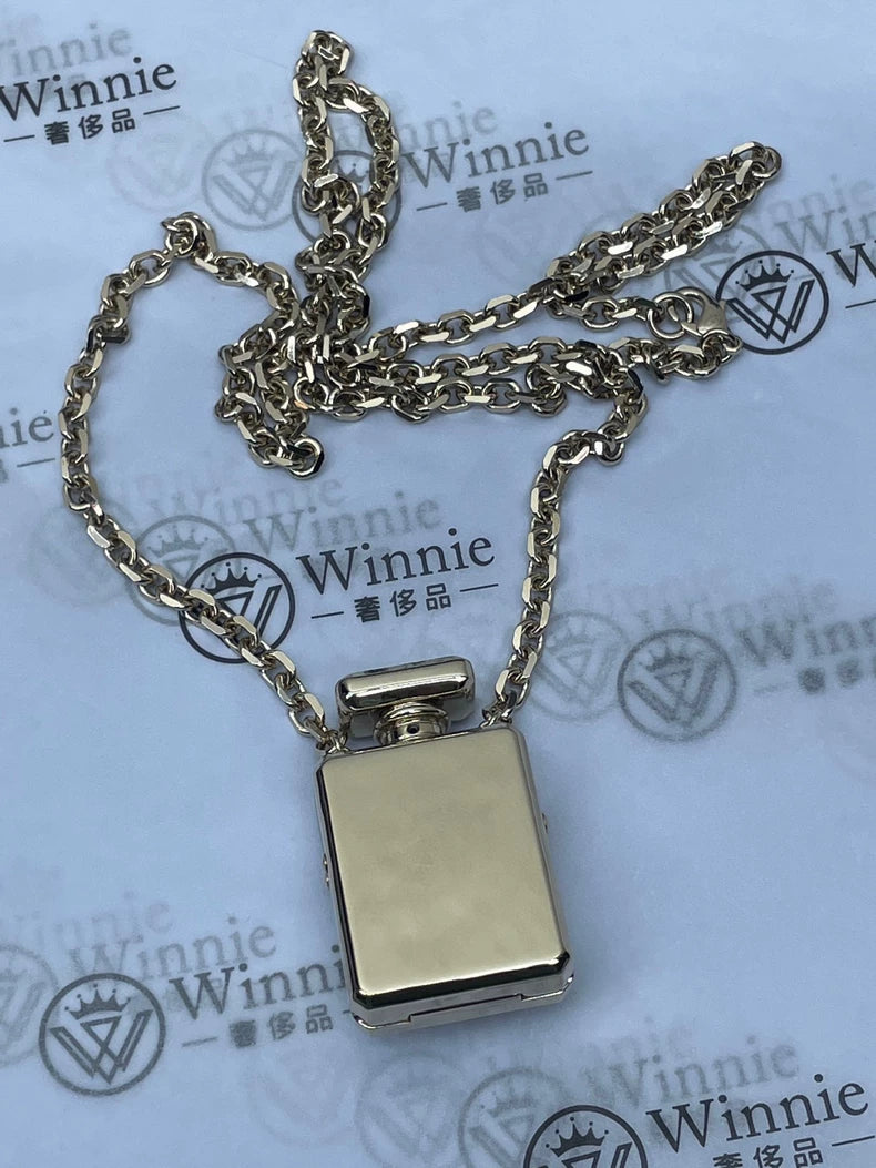 Chanel Perfume Bottle Necklace