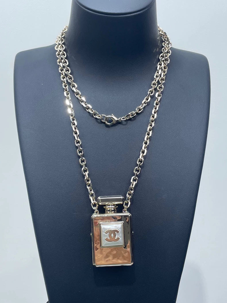 Chanel Perfume Bottle Necklace