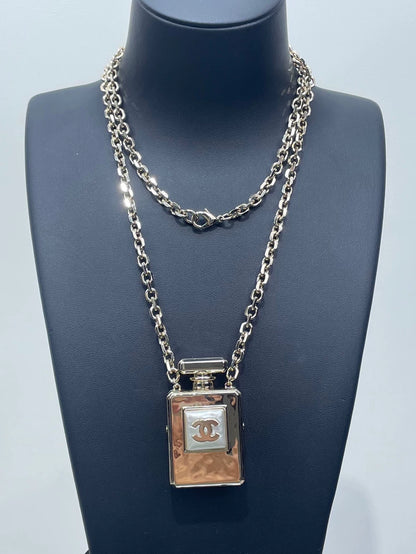 Chanel Perfume Bottle Necklace