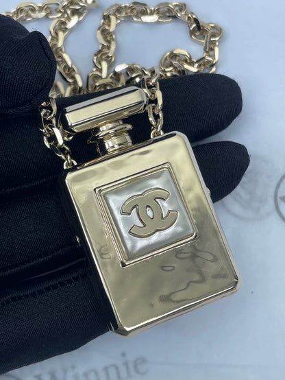 Chanel Perfume Bottle Necklace