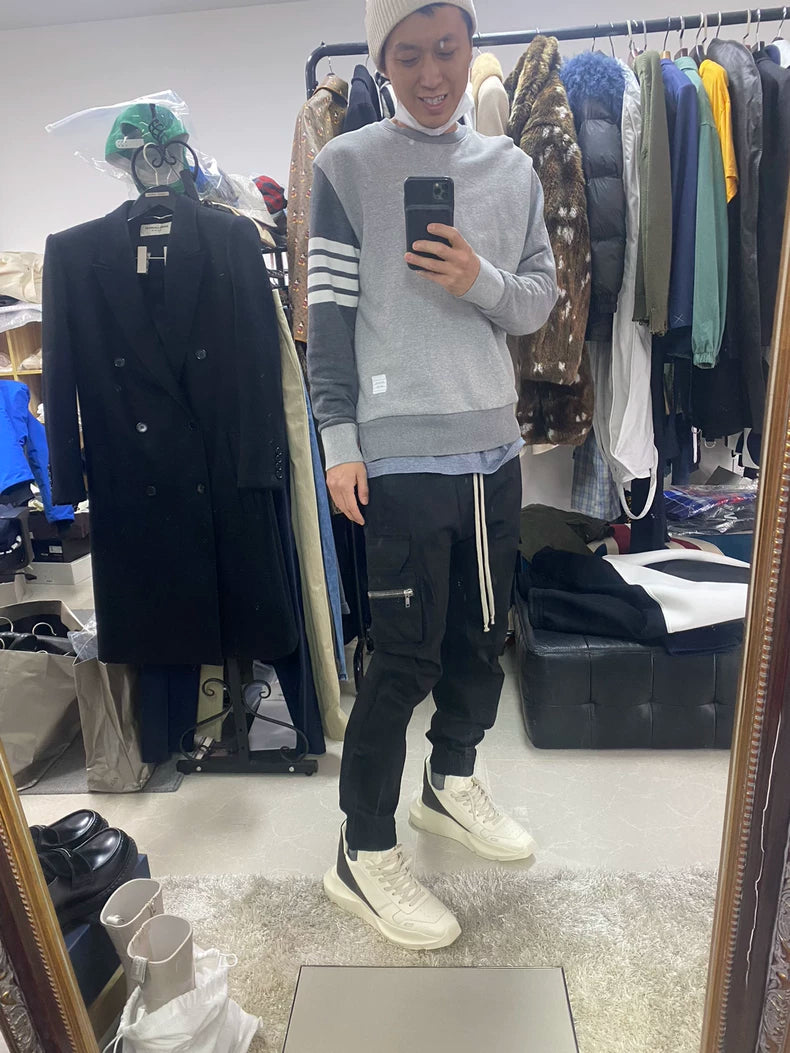 Rick Owens Men's Black Cargo Pants