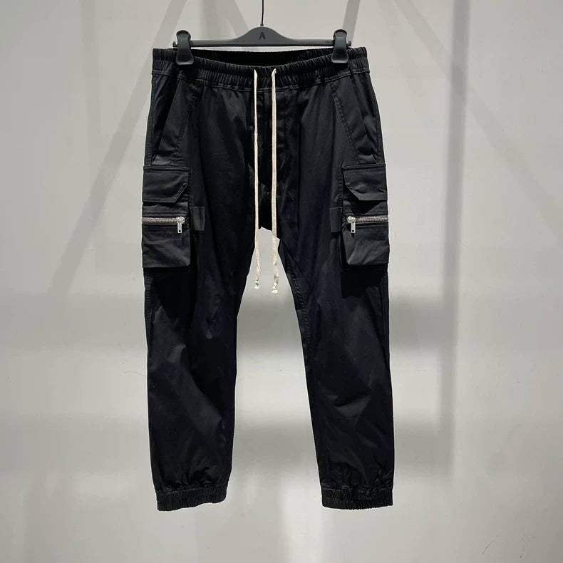 Rick Owens Men's Black Cargo Pants