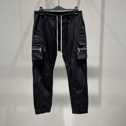 Rick Owens Men's Black Cargo Pants