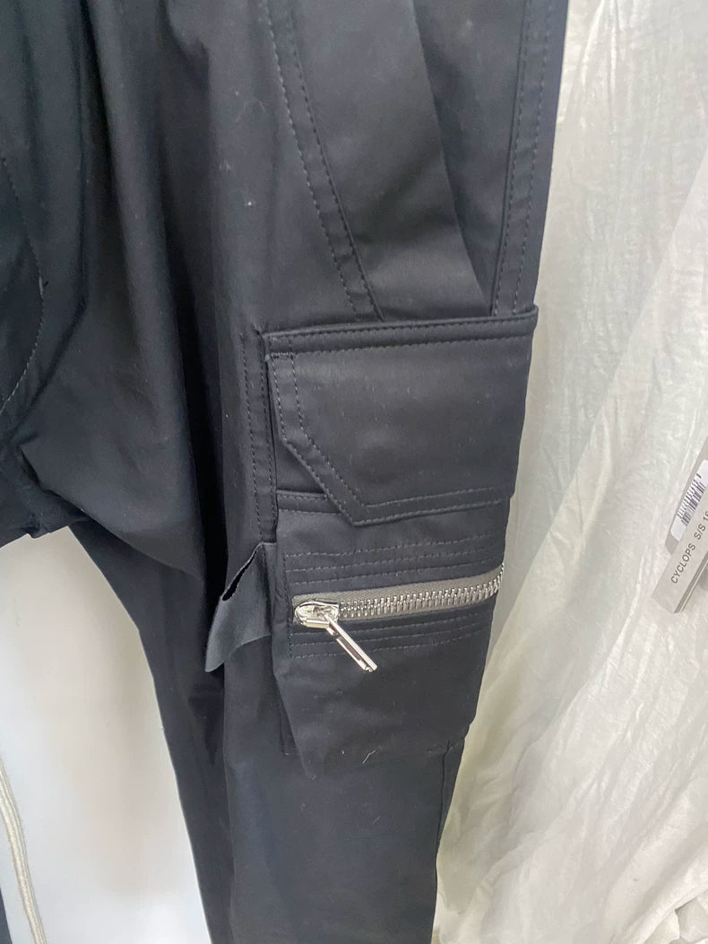 Rick Owens Men's Black Cargo Pants