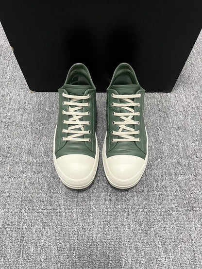 Rick Owens Low Top Green Sneakers-yf
