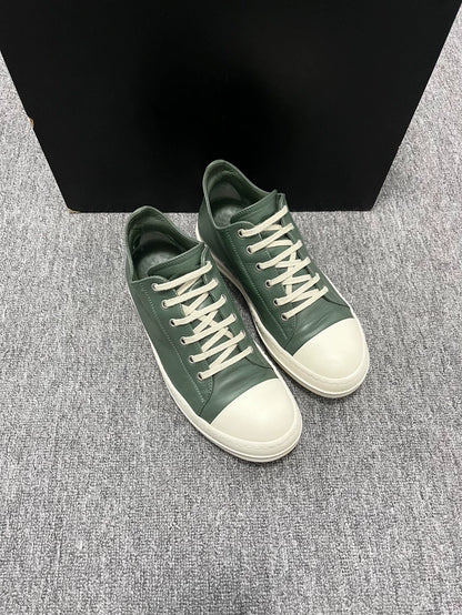 Rick Owens Low Top Green Sneakers-yf