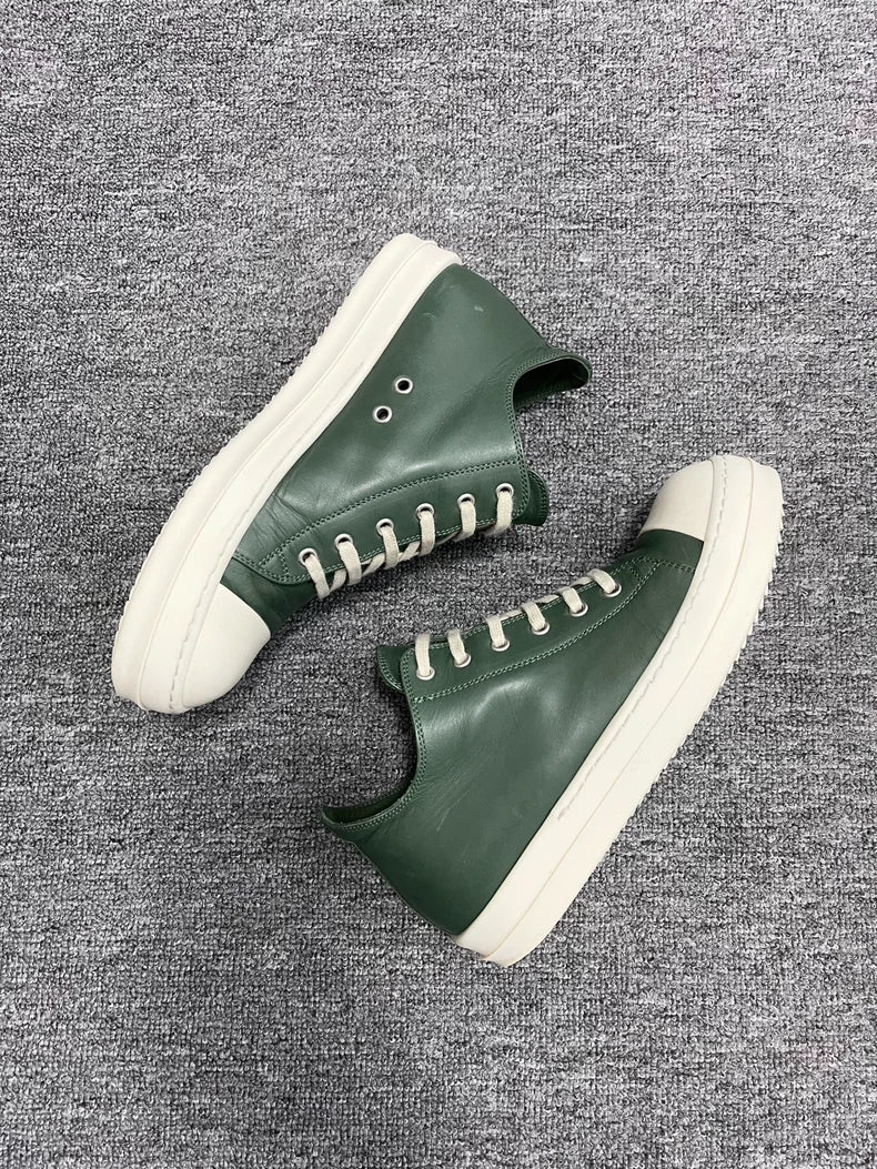 Rick Owens Low Top Green Sneakers-yf