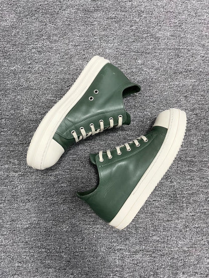 Rick Owens Low Top Green Sneakers-yf