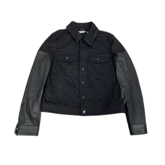 Givenchy Denim Jacket with Leather Sleeves