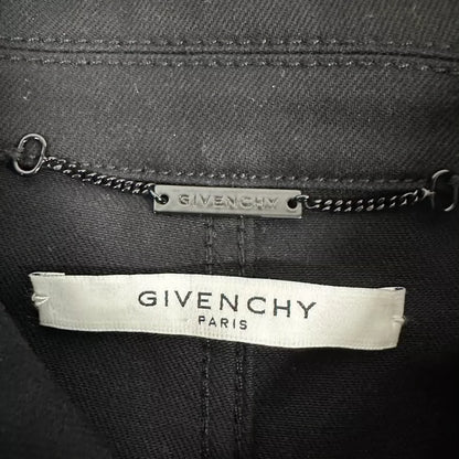 Givenchy Denim Jacket with Leather Sleeves