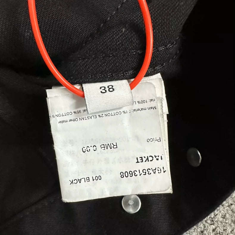 Givenchy Denim Jacket with Leather Sleeves