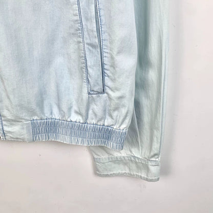 MiuMiu Light Blue Logo Denim Jacket