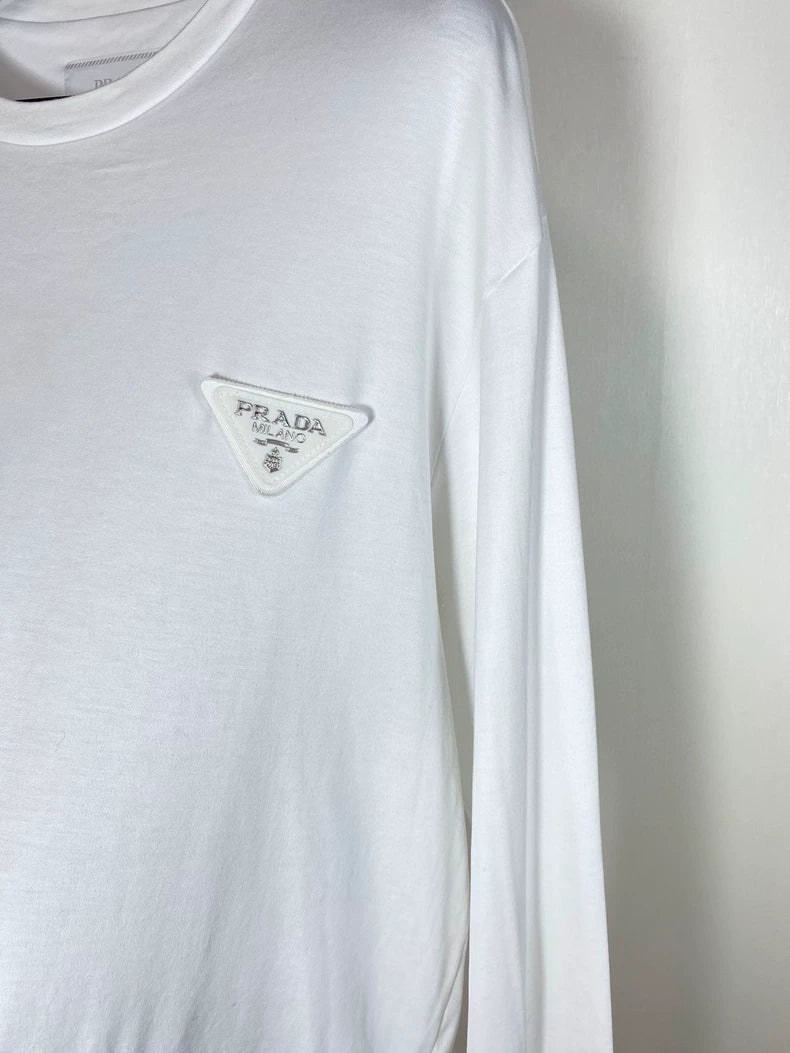 Prada Logo Long Sleeve T-Shirt